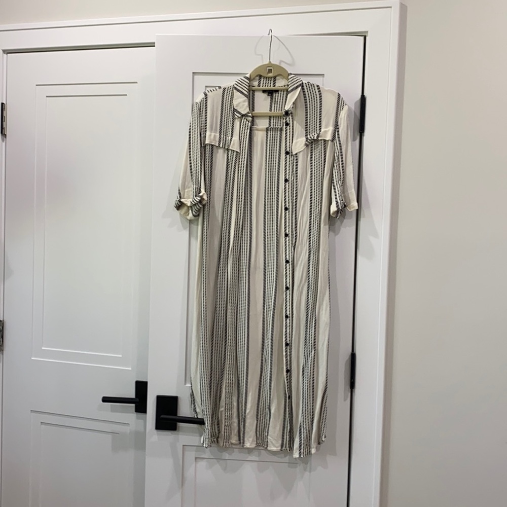 Topshop button up cotton dress.